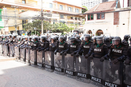 CHIANGMAI-SEPTEMBER 19  Unidentified crowd gathered while negotiations with Thailand for a free...