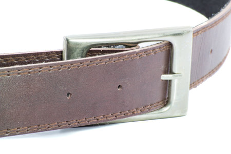 Male elegant belt isolated on the white background