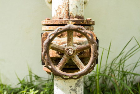 Closeup old water valveの写真素材