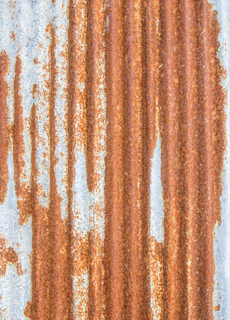 Old rusty zinc grunge background and texture
