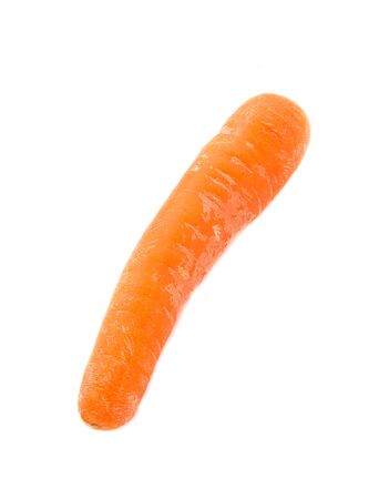 Fresh carrot on white backgroundの写真素材