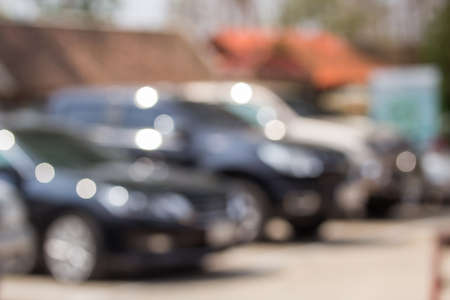 Image of blur car parking. background for usage.の写真素材