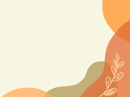 Modern and stylish poster templates with organic abstract shapes in pastel colors. Poster, greeting cards, packaging and branding design.の写真素材