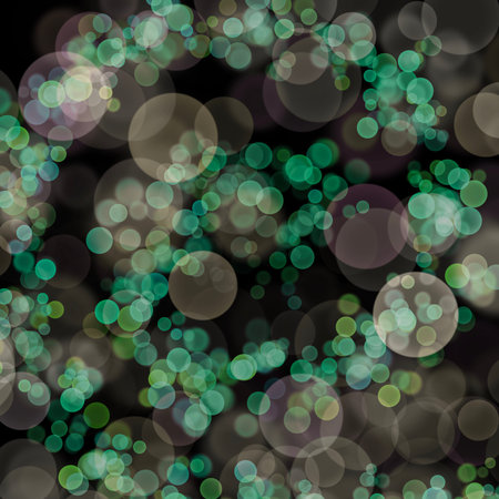 Abstract bokeh light with low light background illustration. Colorful background with defocused...