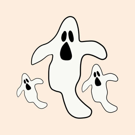 Hand Drawn Happy Halloween Doodle Elements Design.の写真素材