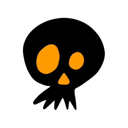 Hand Drawn Happy Halloween Doodle Elements Design.の写真素材