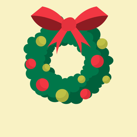 Colorful Chistmas and New Year holiday Icons Decoration Elements illustrationの写真素材