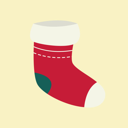 Colorful Chistmas and New Year holiday Icons Decoration Elements illustrationの写真素材