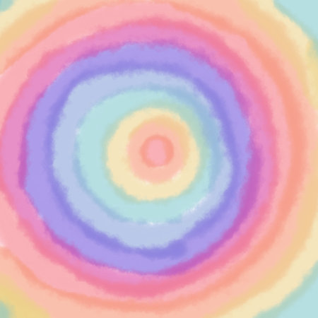 Seamless pattern with watercolor circles in pastel colors.の写真素材