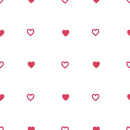 Seamless pattern with hearts. Valentine's day background.の写真素材