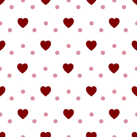 Seamless pattern with hearts.の写真素材