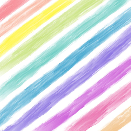 Watercolor rainbow stripes background. Hand drawn illustration.