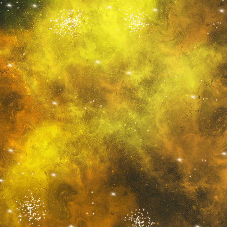 Galaxy with stars and nebula in space, computer generated abstract backgroundの写真素材