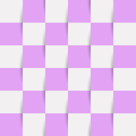 Seamless pattern. Pink and white checkered background.の写真素材