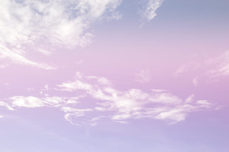 White clouds in the blue sky for any design