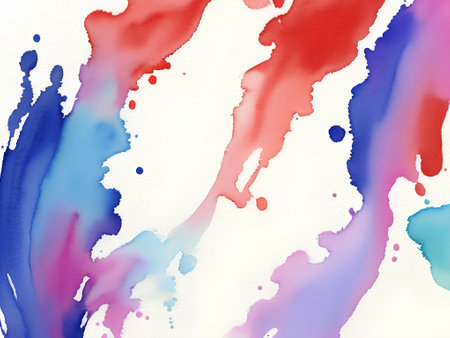 Watercolor ink splash background image. Hand Painted Watercolor Background Illustrationの素材