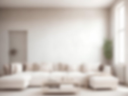 Blur Contemporary Modern living room interior design. burred Interior background concept.の写真素材