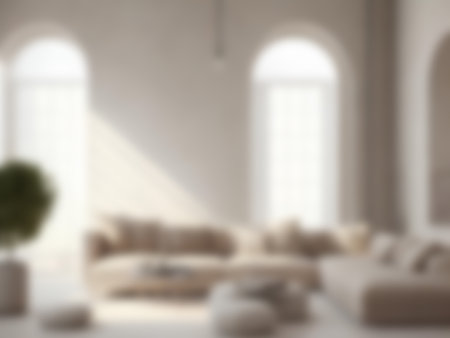 Blur Contemporary Modern living room interior design. burred Interior background concept.の写真素材