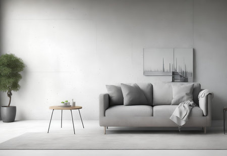 Contemporary Modern living room interior design.の素材