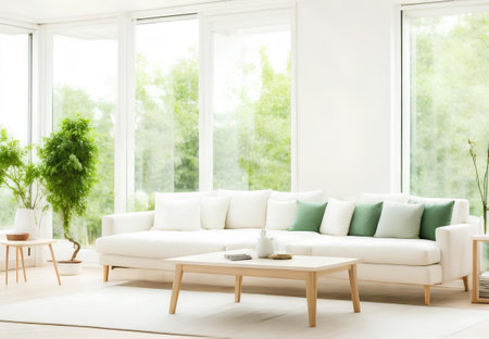 Contemporary Modern living room interior design.の素材