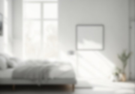 luxury bedroom interior with bedding sheet dark tone and modern styleの写真素材