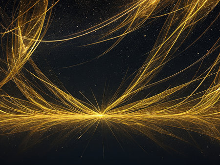 Abstract Christmas and new year background,shiny golden,red,blue lights with bokeh and space for any design. concept background for banner.の素材