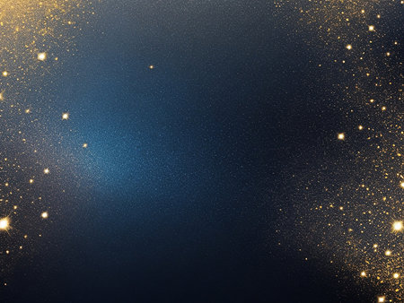 Abstract Christmas and new year background,shiny golden,red,blue lights with bokeh and space for any design. concept background for banner.の素材