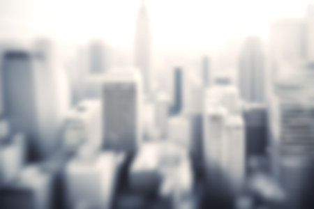 Blur image of modern cityscpae background, Light blurred background for use. blur city background.の写真素材