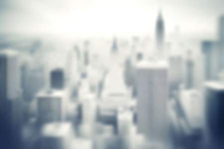 Blur image of modern cityscpae background, Light blurred background for use. blur city background.の写真素材