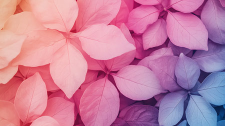 colorful leaf background - soft focus and vintage effect picture style.の素材
