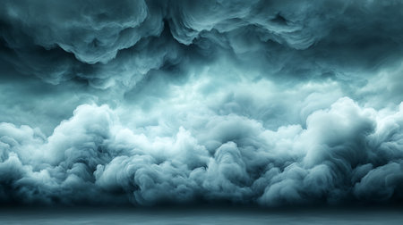 Stormy clouds in the sky. 3D rendering. Computer digital drawing.の写真素材