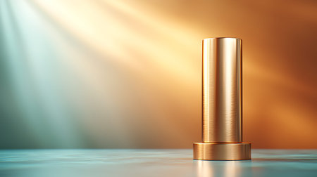 Cosmetic bottle on the table. 3d rendering, 3d illustration.