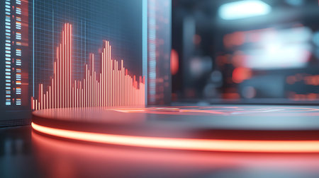 Futuristic abstract background, 3d render, toned image