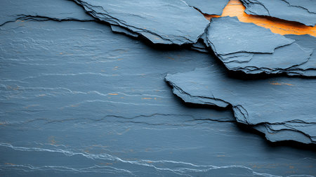 Blue and orange background with cracked paint. Copy space for text.の写真素材