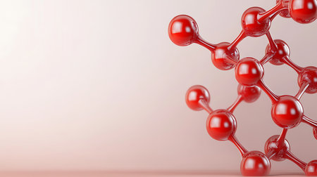 Molecule structure. 3d render, 3d illustration.の写真素材