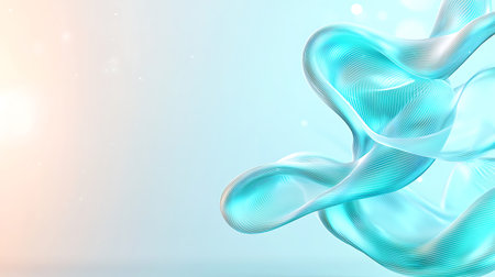 Abstract background with wavy lines. 3d rendering, 3d illustration.
