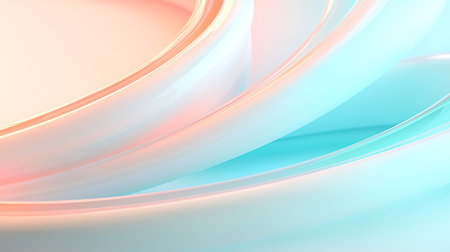 abstract background with smooth lines in blue and pink colors, 3d render