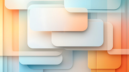 Colorful abstract background with rounded squares. Vector illustration for your design