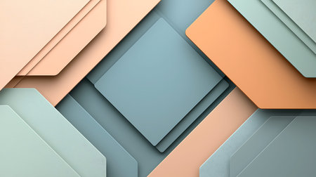 Abstract colorful geometric background, 3d render. Computer digital drawing.