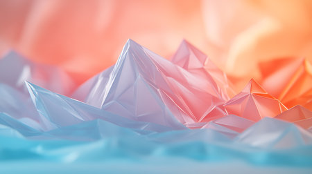 Abstract background of crumpled paper. 3d rendering, 3d illustration.の写真素材