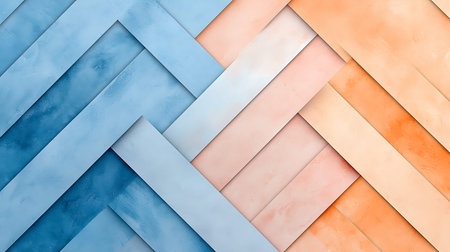 abstract background of blue, orange and yellow colors with diagonal stripes