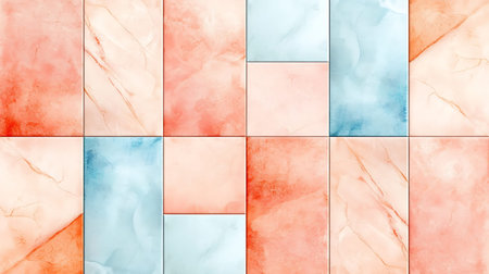 Set of colorful marble texture background with high resolution. Tileable seamless pattern.の写真素材