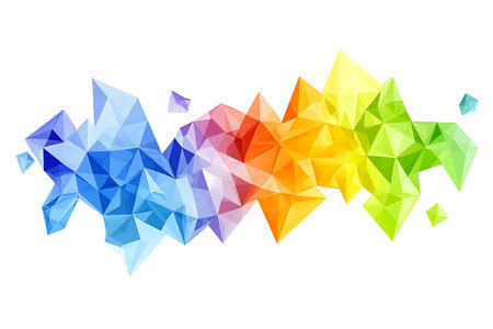 Abstract colorful polygonal geometric background. Vector illustration for your design