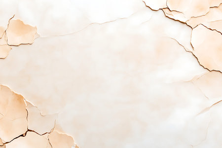 Cracked paper with space for text or image. Abstract background.