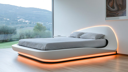 Modern bright interiors, 3D rendering  illustration computer generated imageの写真素材