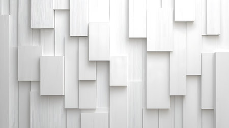 White wooden wall texture background. 3d render illustration, 3d illustration.
