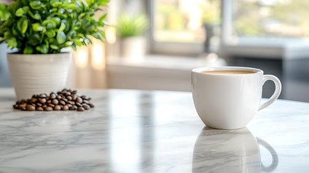 Coffee cuple table in coffee shop, stock photo