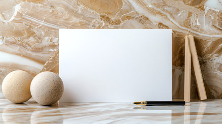 Mock up blank paperle background, 3d rendering.の写真素材