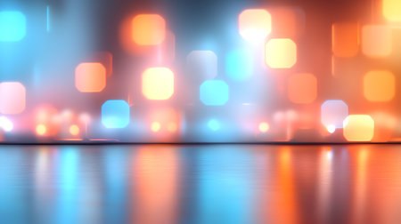 abstract background with bokeh defocused lights. 3d renderingの写真素材