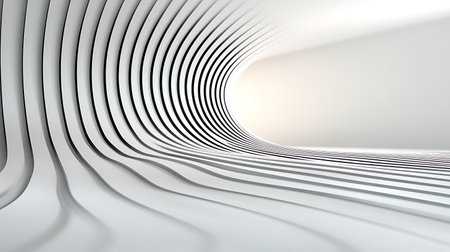 3d render of abstract architecture background. Futuristic architecture design.の写真素材